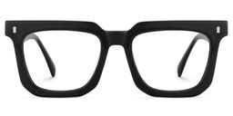 Lukas Schwarz Rechteckig Brille1