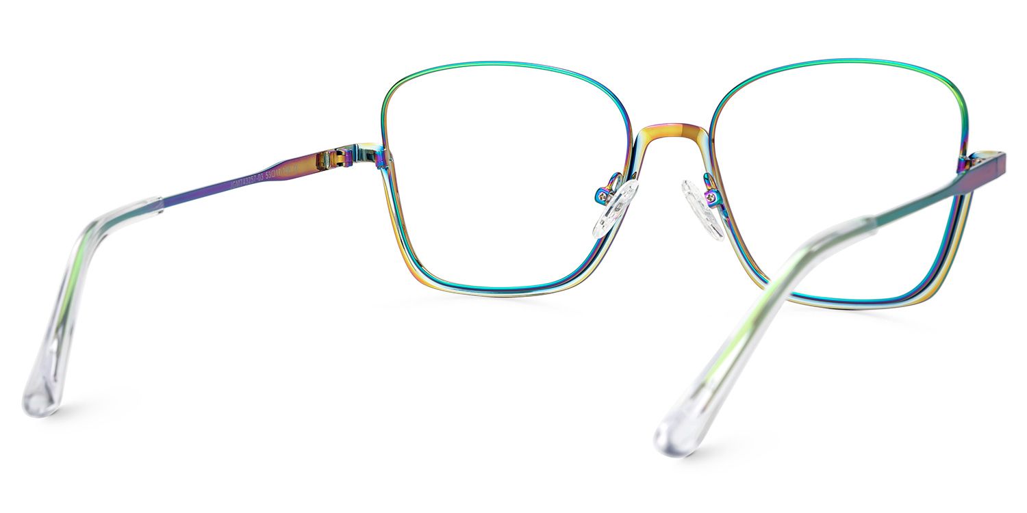 Easter Bunt Quadratisch Brille3