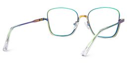 Easter Bunt Quadratisch Brille3
