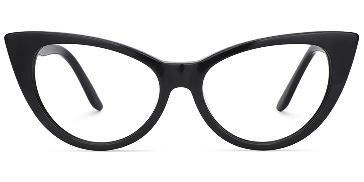 Marilyn Schwarz Cateye Brille0