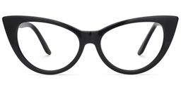Marilyn Schwarz Cateye Brille0
