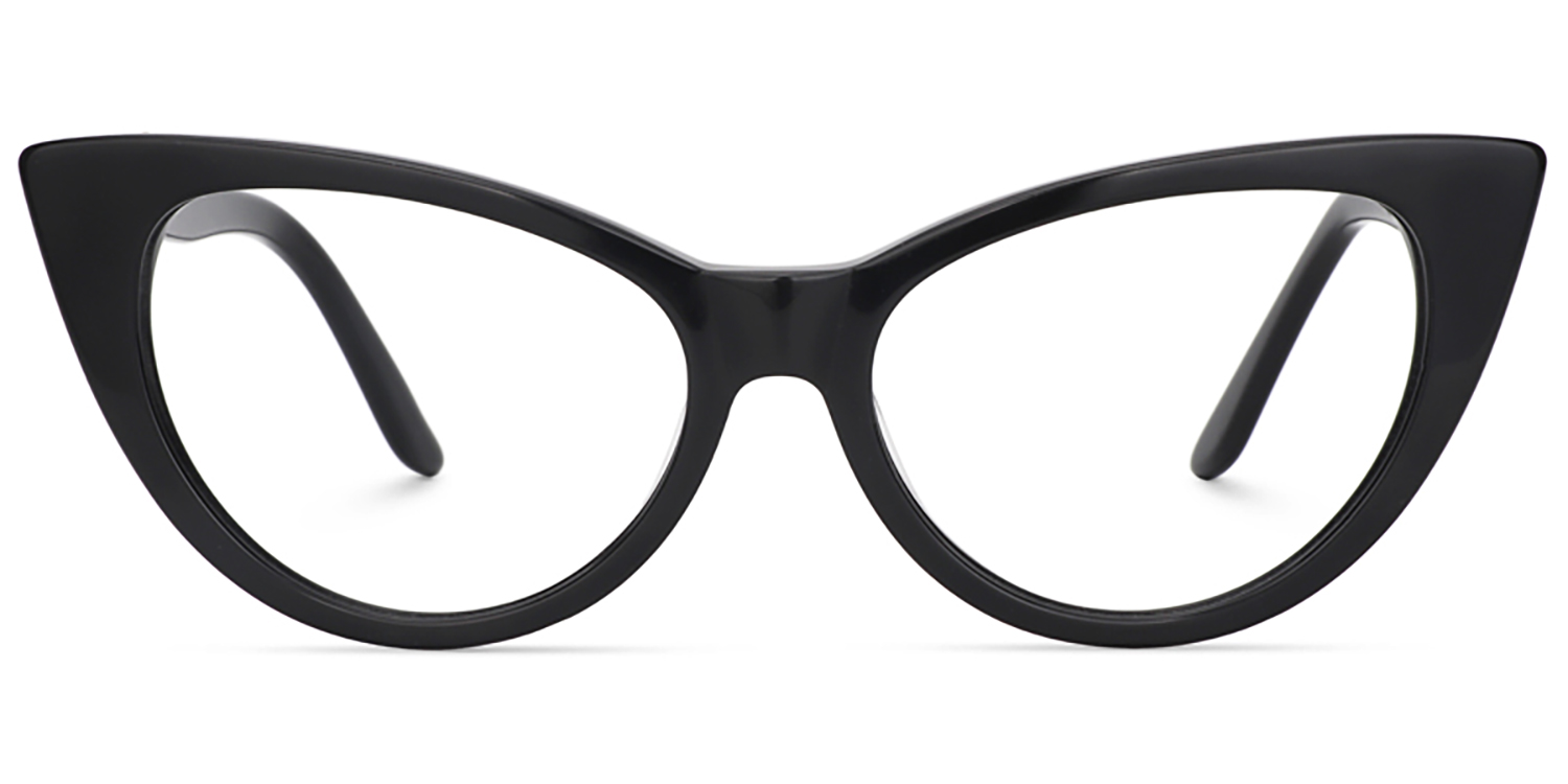 Marilyn Schwarz Cateye Brille0