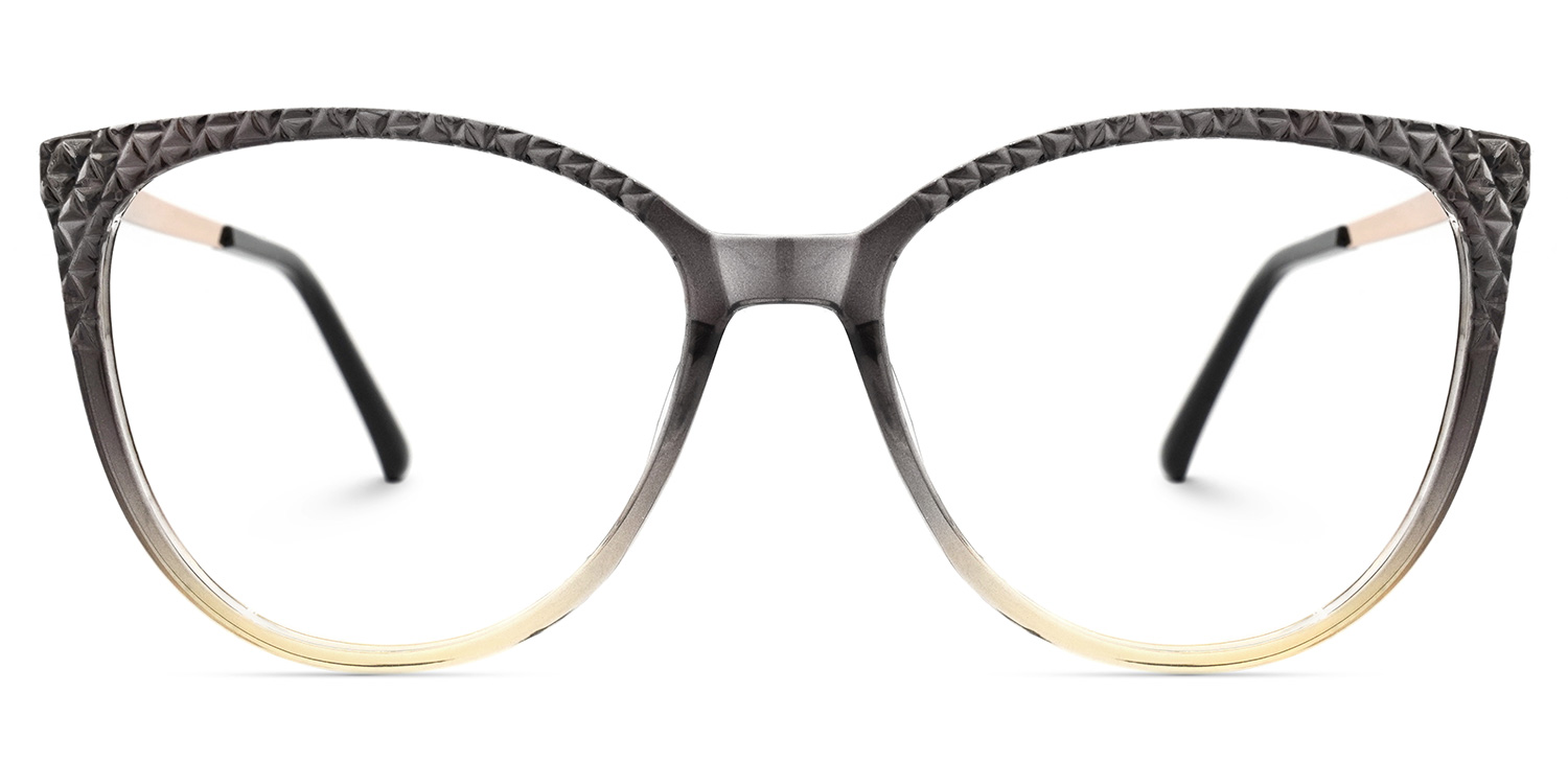 Dagmar Schwarz-Gelb Cateye Brille0