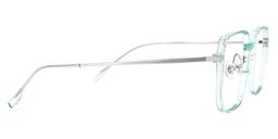 Padraigin Grün Klar Quadratisch Brille2