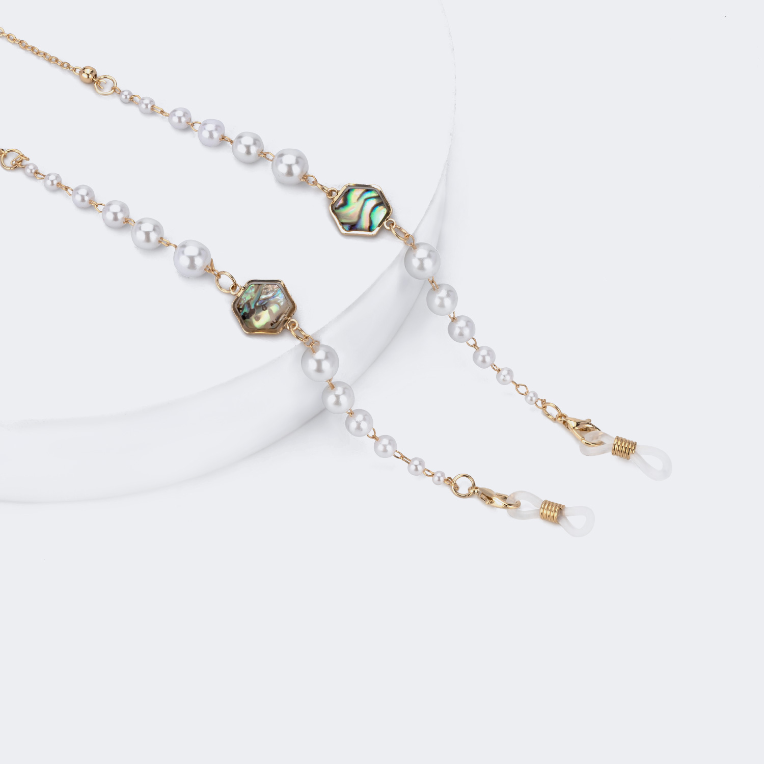 Zenobia Perle Brillenkette gutes Bild