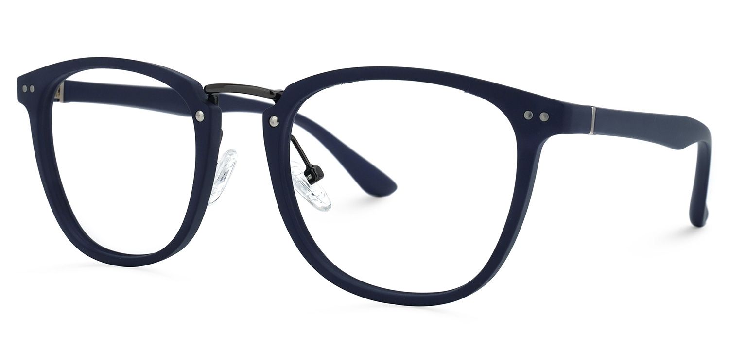 Gladys Dunkelblau Rund Brille1