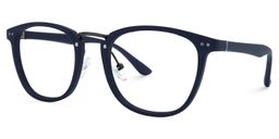 Gladys Dunkelblau Rund Brille1