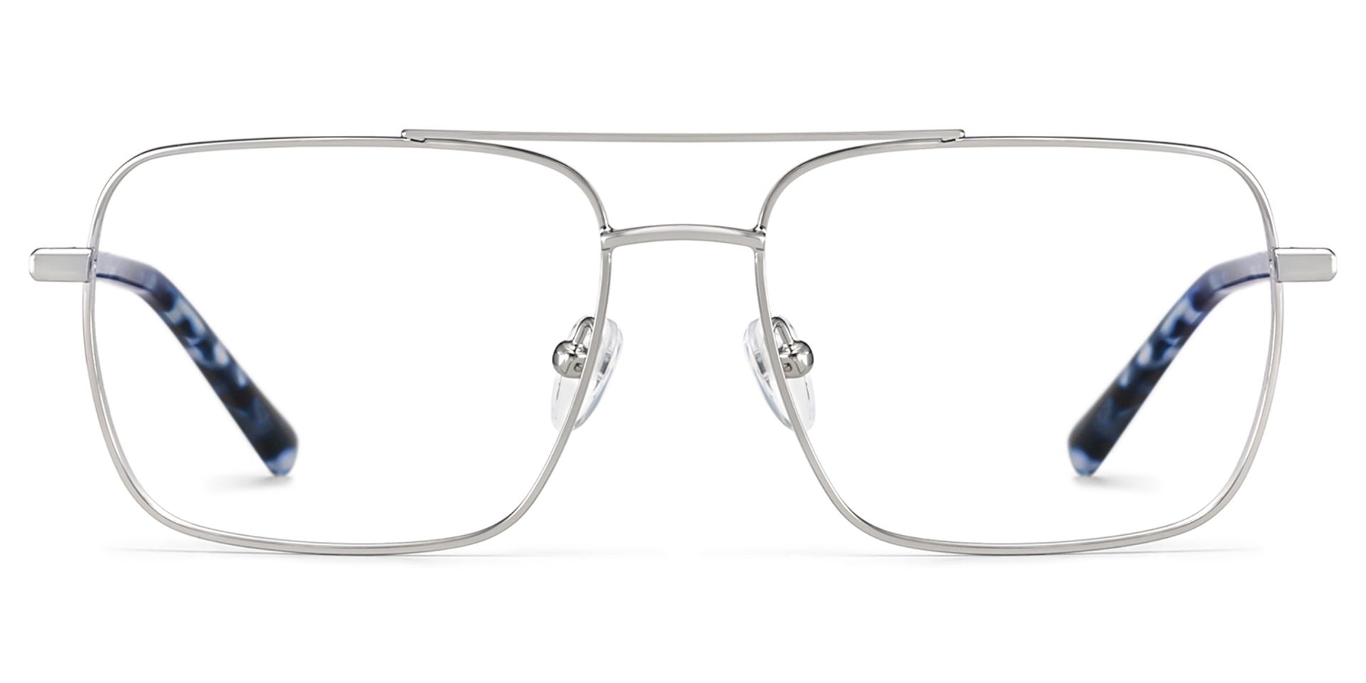 Iris Silber Pilot Metall Brille2