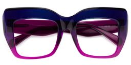Charmaine Lila Cat Eye Brille5