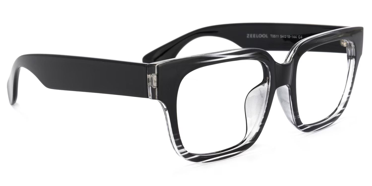 Colin schwarz rechteckige Brille2