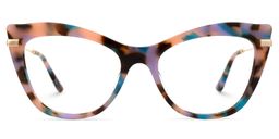 Indira Bunt Cateye Brille0