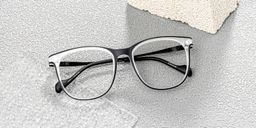 Essie Schwarz-Weiß Rund Brille1
