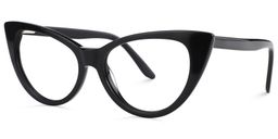 Marilyn Schwarz Cateye Brille1