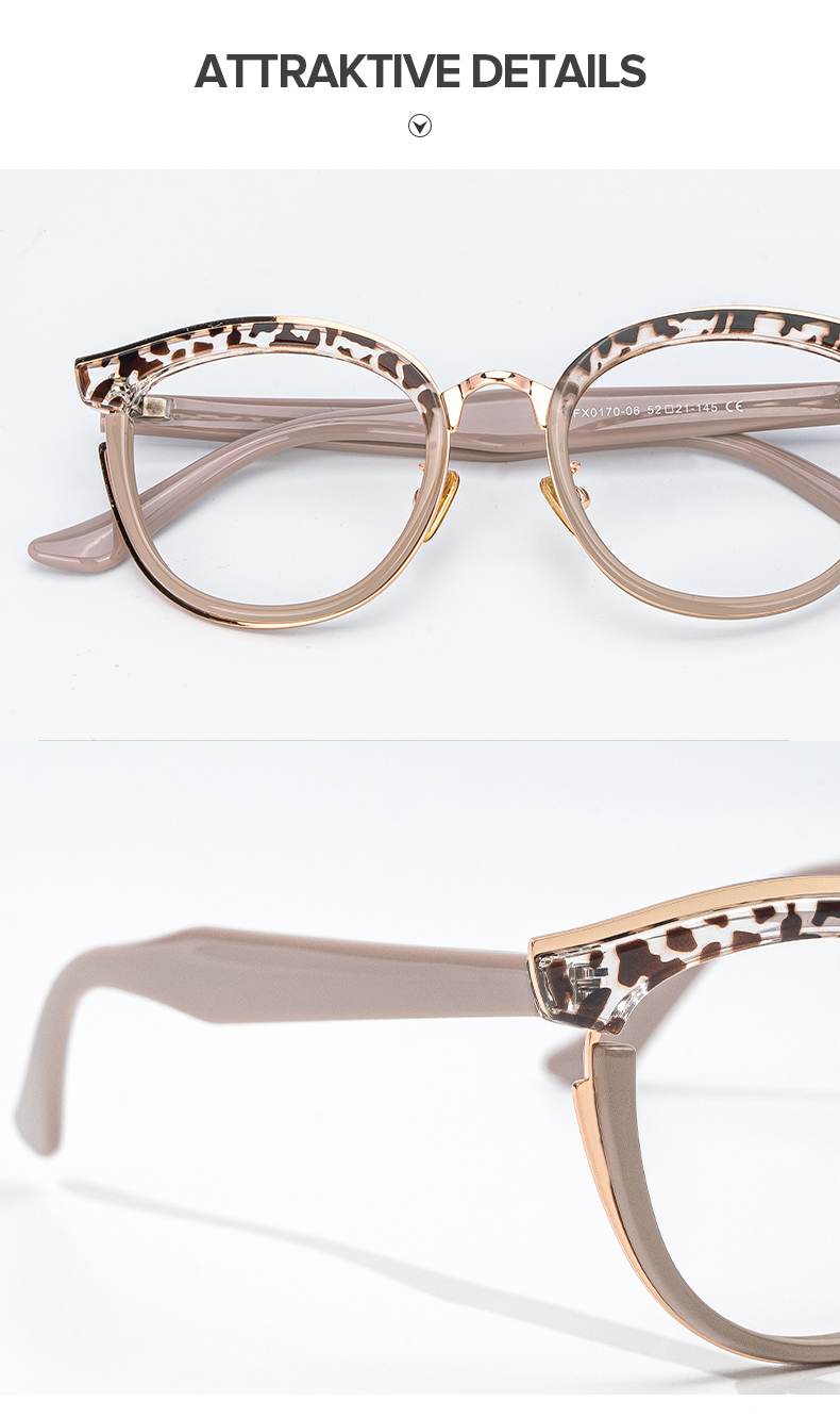 Laraine Champagner Cateye Brille