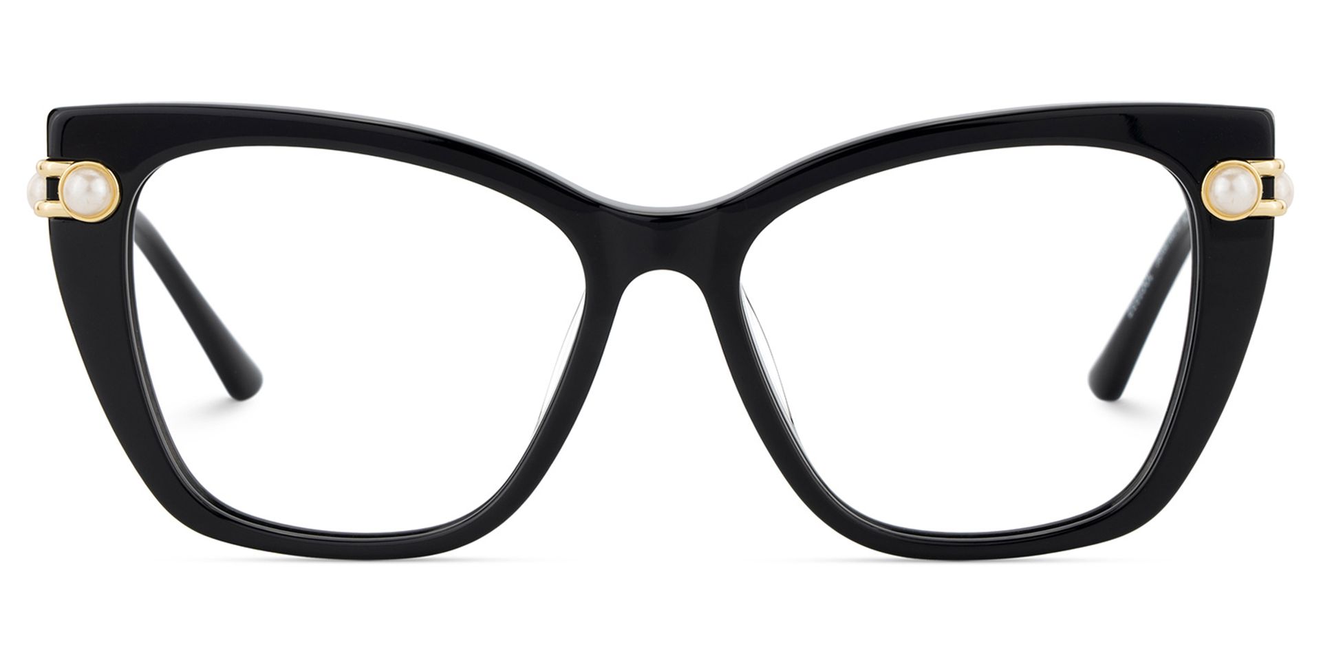 Victor Schwarz Cateye Gemischte-Materialien Brille2