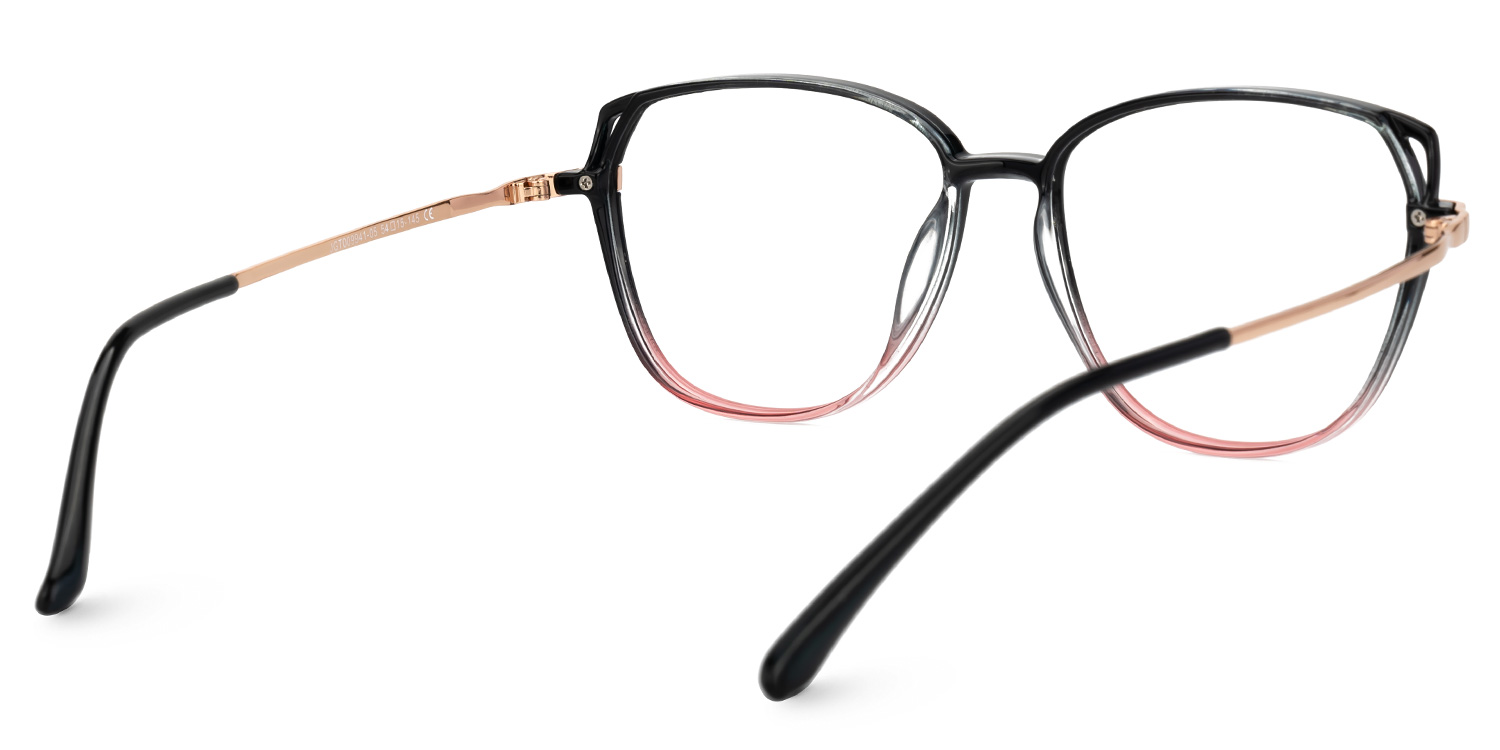 Haygood Schwarz-Rosa Cateye Brille4