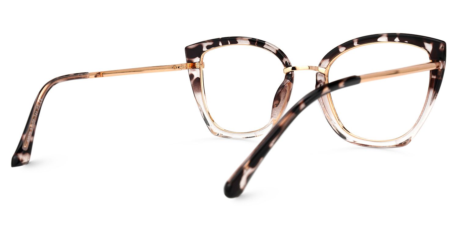 Palma Schwarz-Tortoise Cateye Brille3