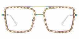 Diva Bunt Quadratisch Brille0