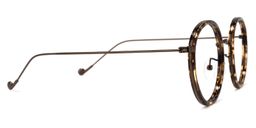 Alba Gelb-Tortoise Rund Brille2