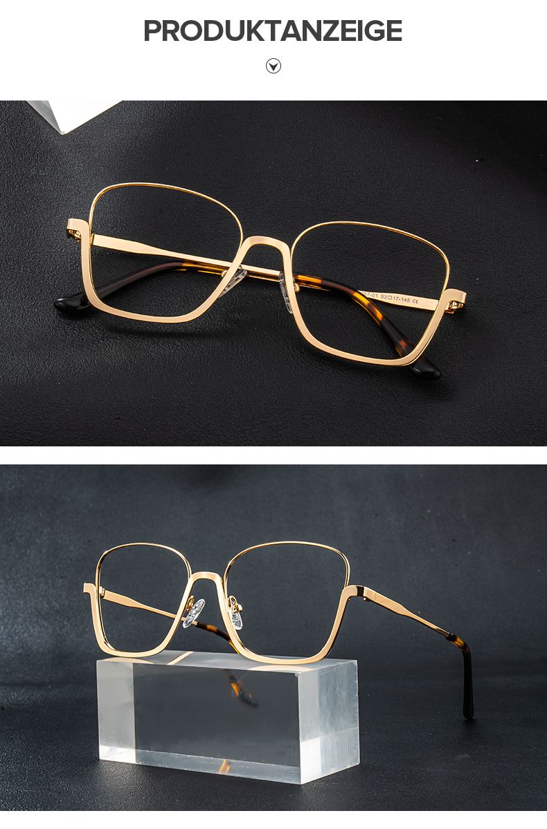Easter Gold Quadratisch Brille