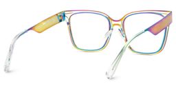 Dacarine Bunt Quadratisch Brille6