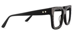 Solmarie Schwarz Quadratisch Brille3