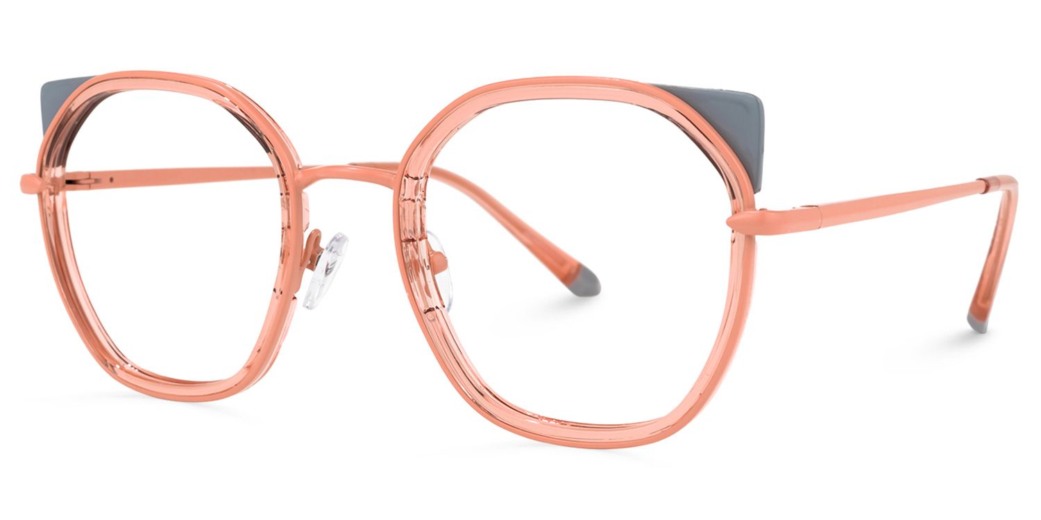 Edie Dunkelrosa Cateye Brille1