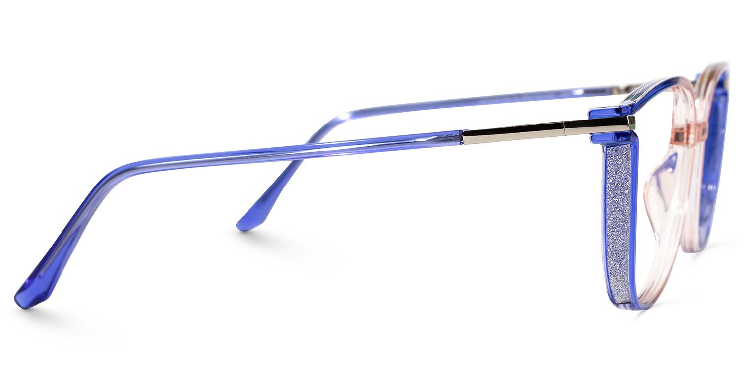Walden Blau-Orange Cateye Brille2