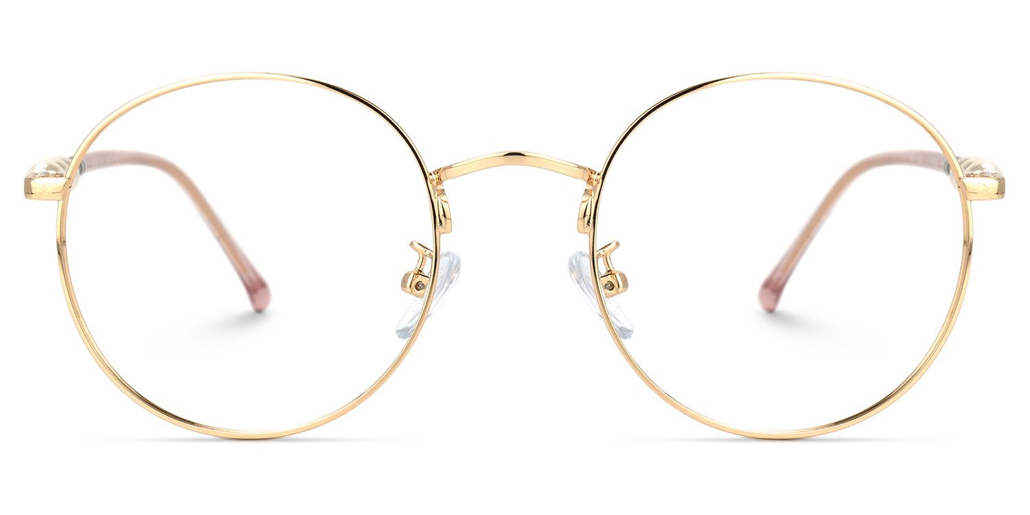 Thady Goldene Runde Brille0