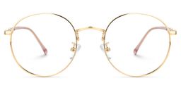 Thady Goldene Runde Brille0