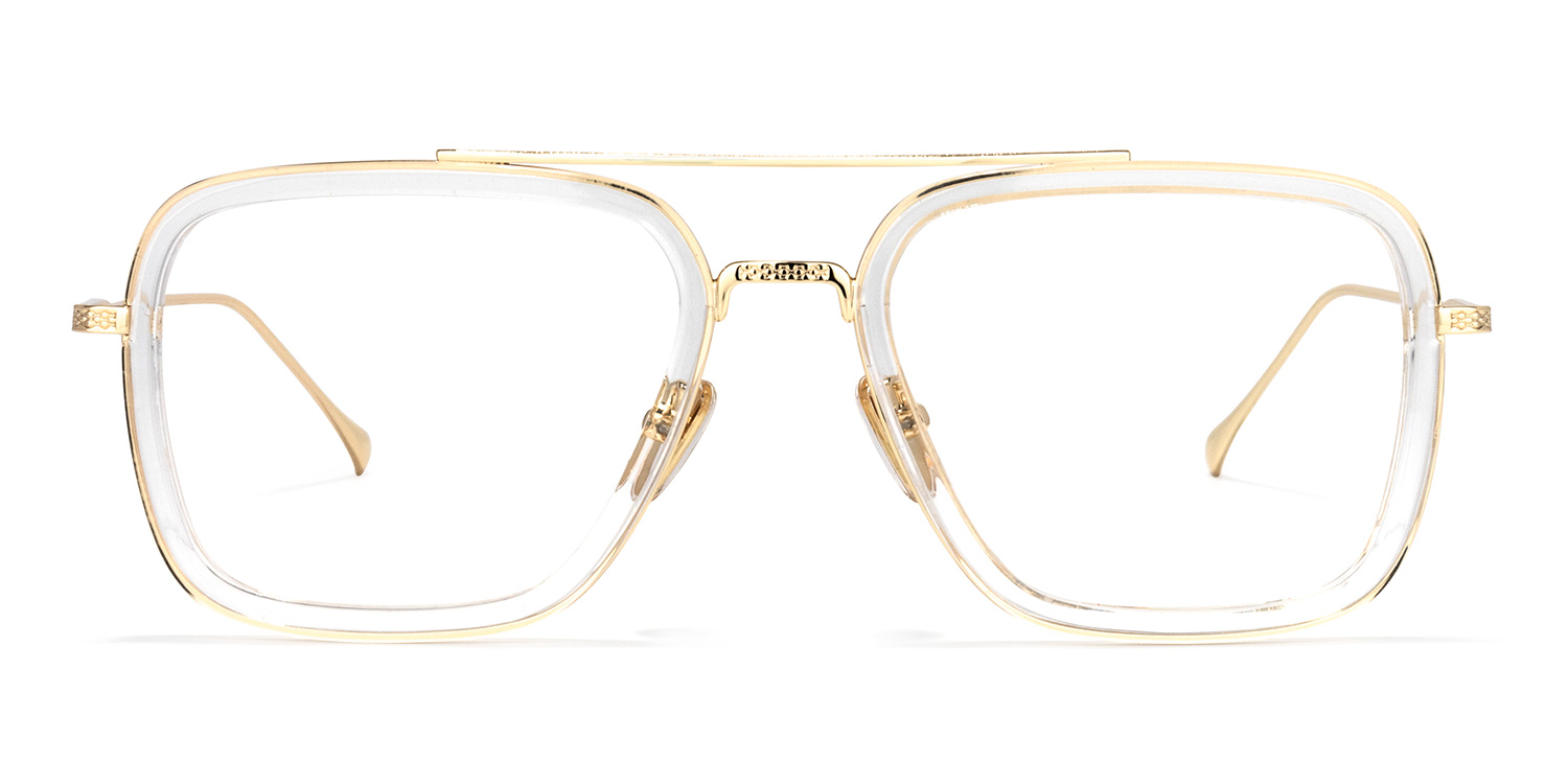 Gifford Kristall Gold Pilot Brille0