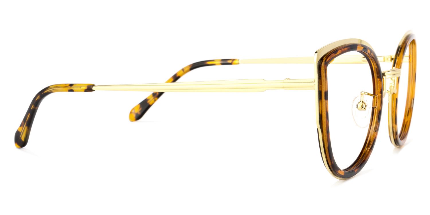Quillan Gelbe Tortoise Cateye Brille3