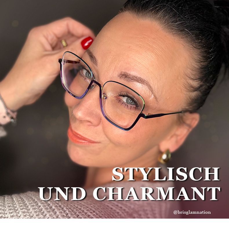 Easter Bunt Quadratisch Brille