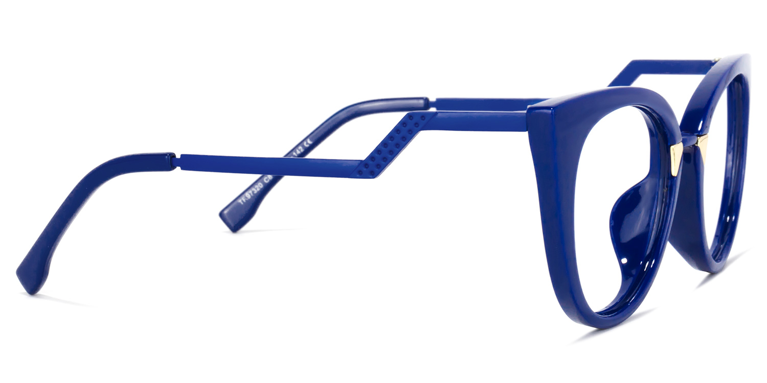 Jacqueline Dunkelblau Cateye Brille3