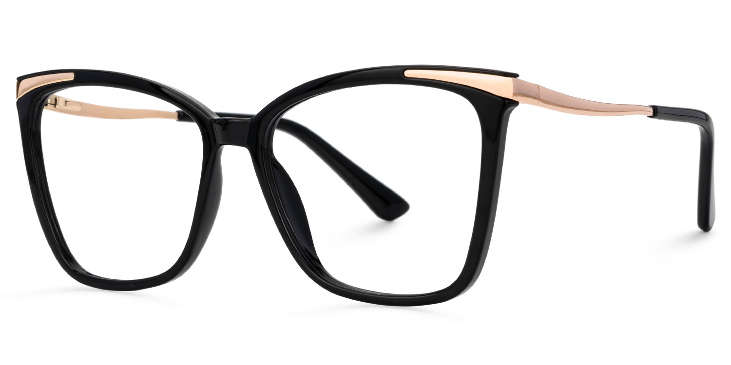 Weslia Schwarz Schmetterling Brille1