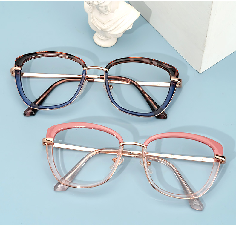 Adriana Blau Rechteckig Brille