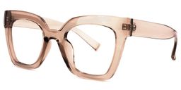 Malcolm Champagne Quadratische Brille1