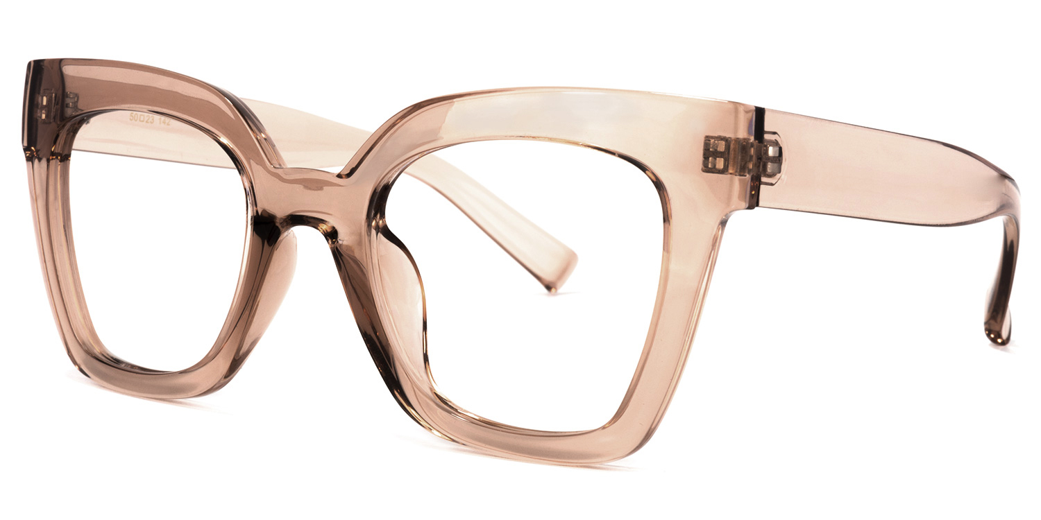 Malcolm Champagne Quadratische Brille1