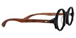 Charlie Schwarz Rund Brille3