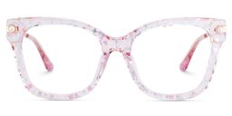 Vernella Rosa Quadratisch Brille0