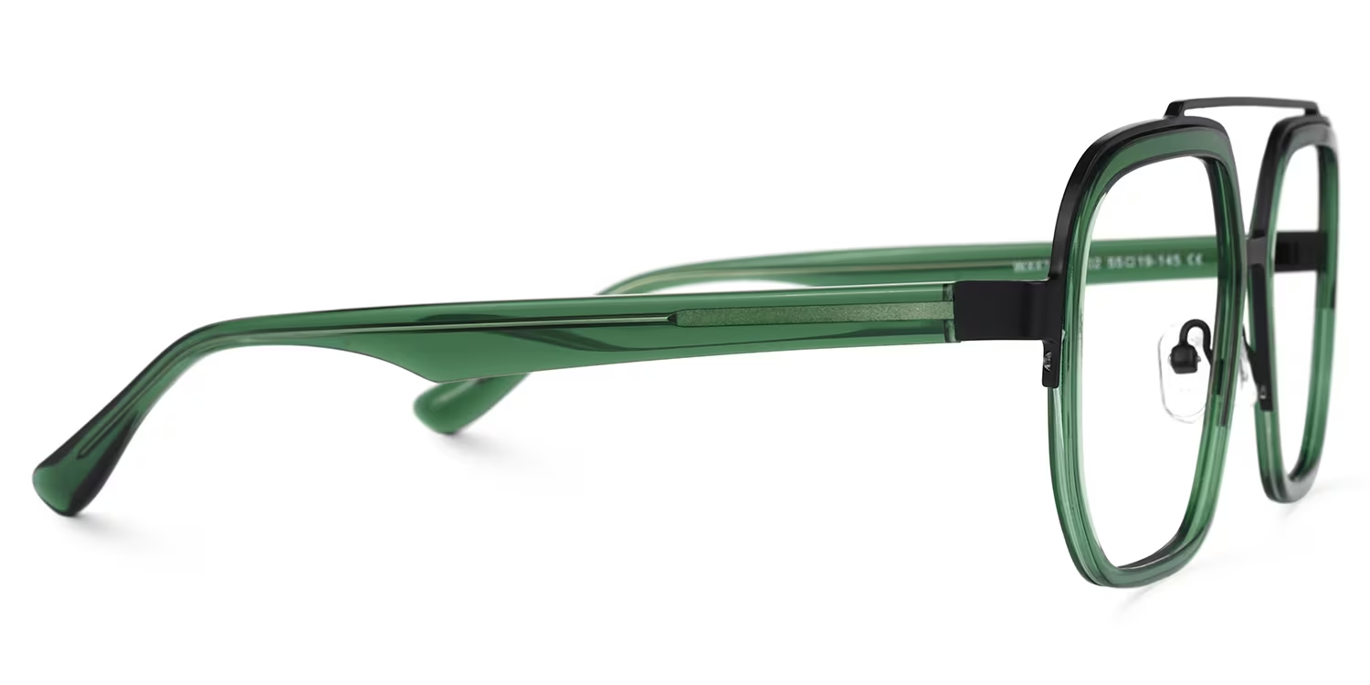 Ace Grün Pilot Brille2