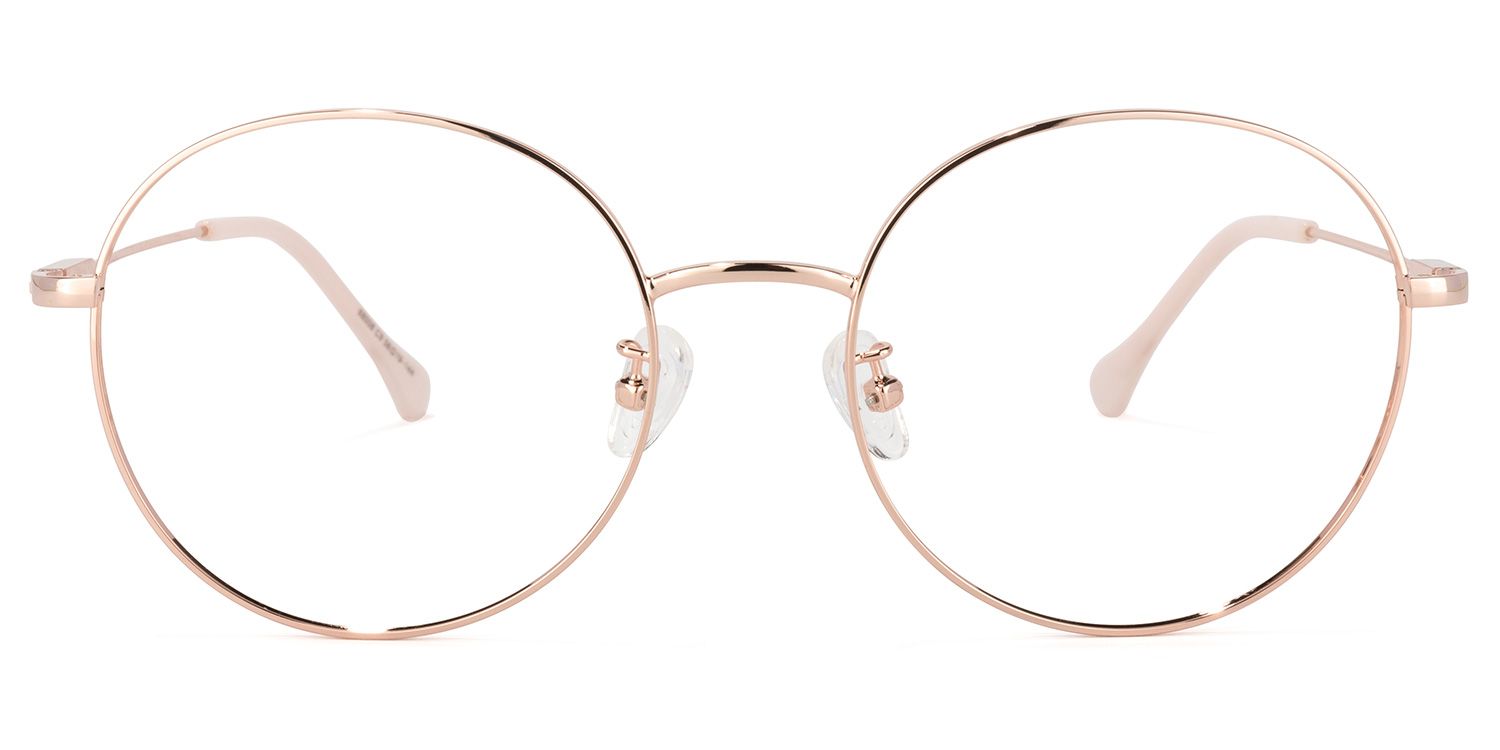 Petula Rosa-Gold Rund Brille0