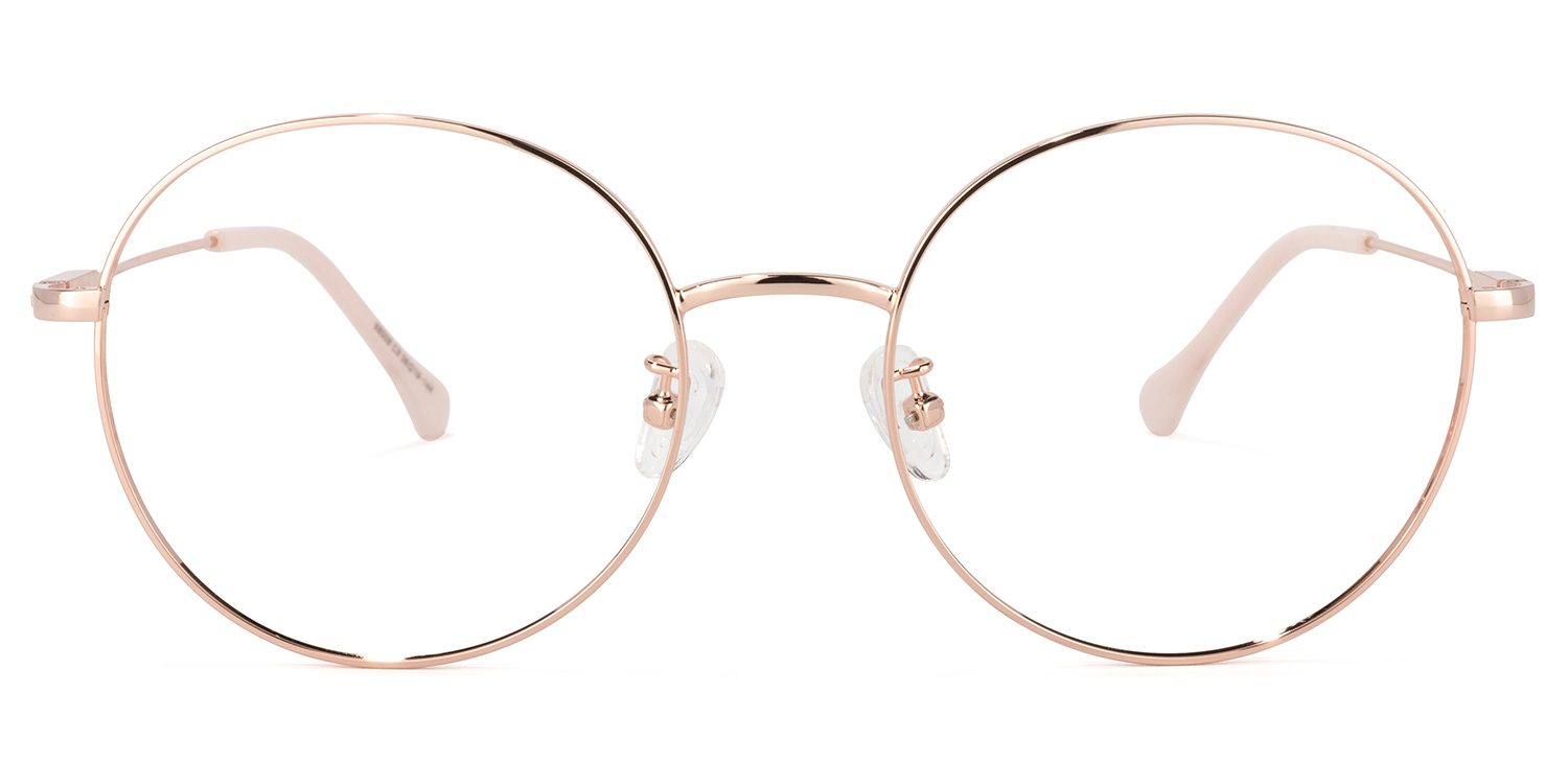 Petula Rosa-Gold Rund Brille0