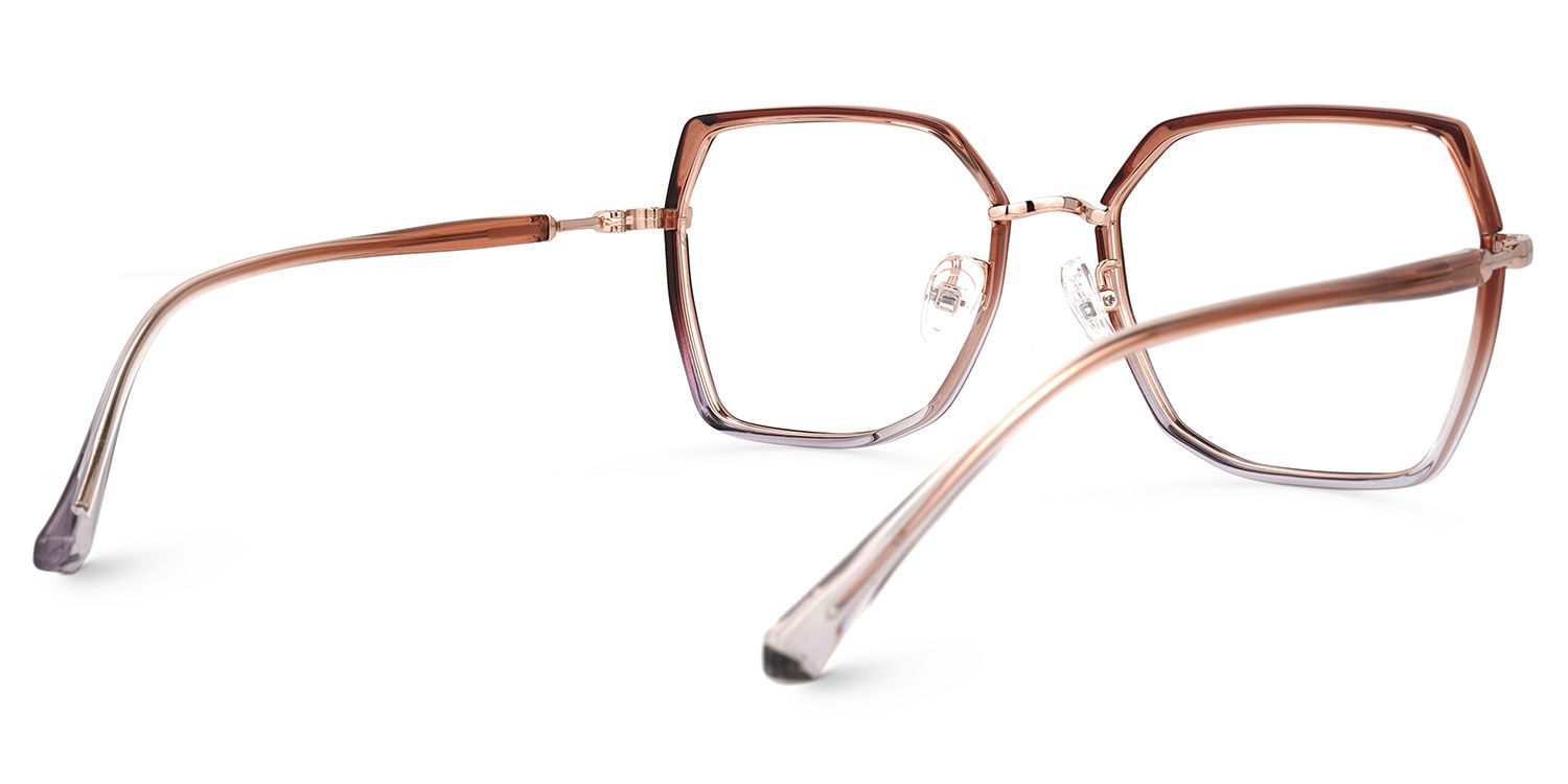 Burt Braun Rechteckig Brille2