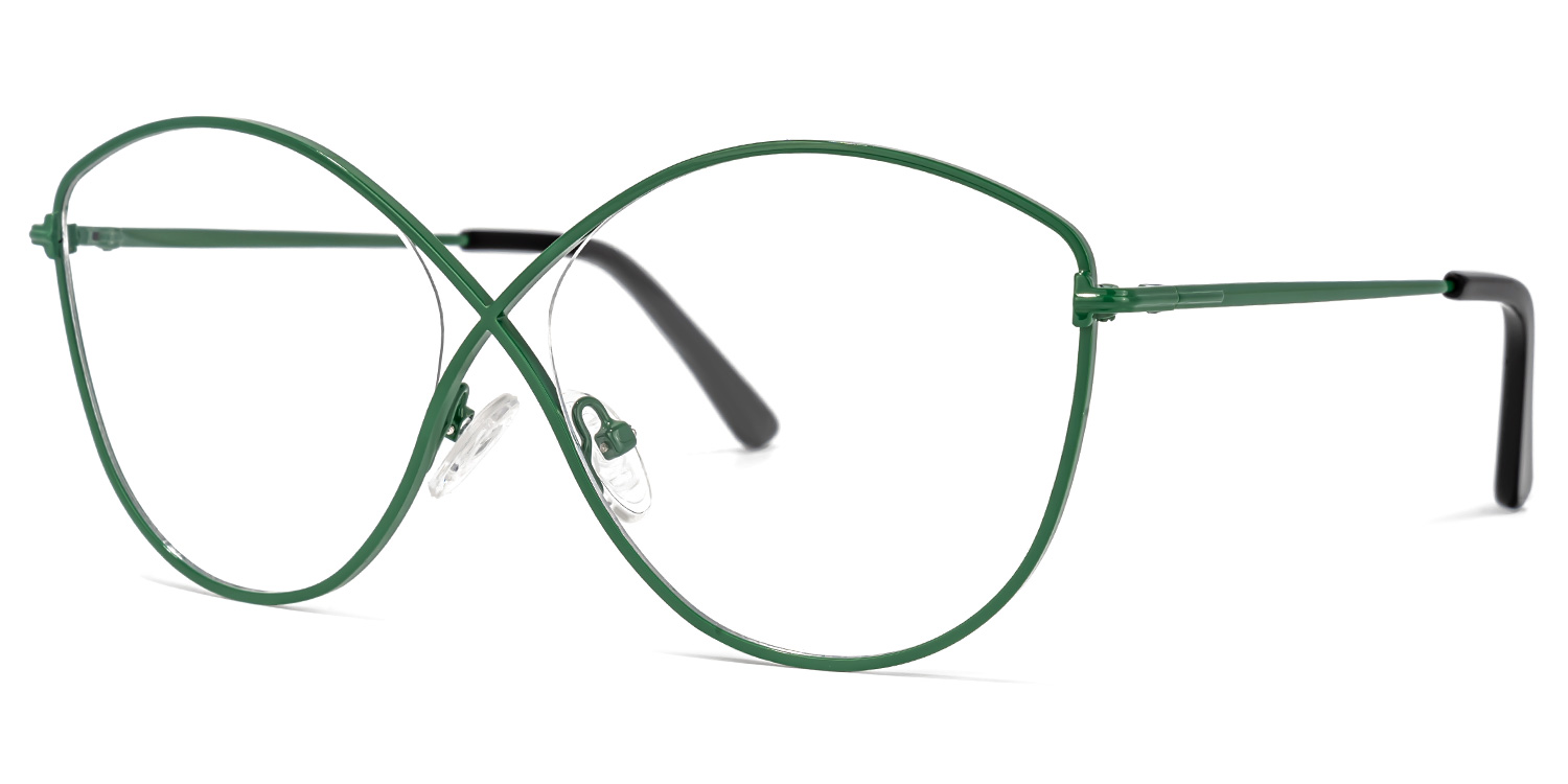 Garcia Grüne Geometrische Brille1
