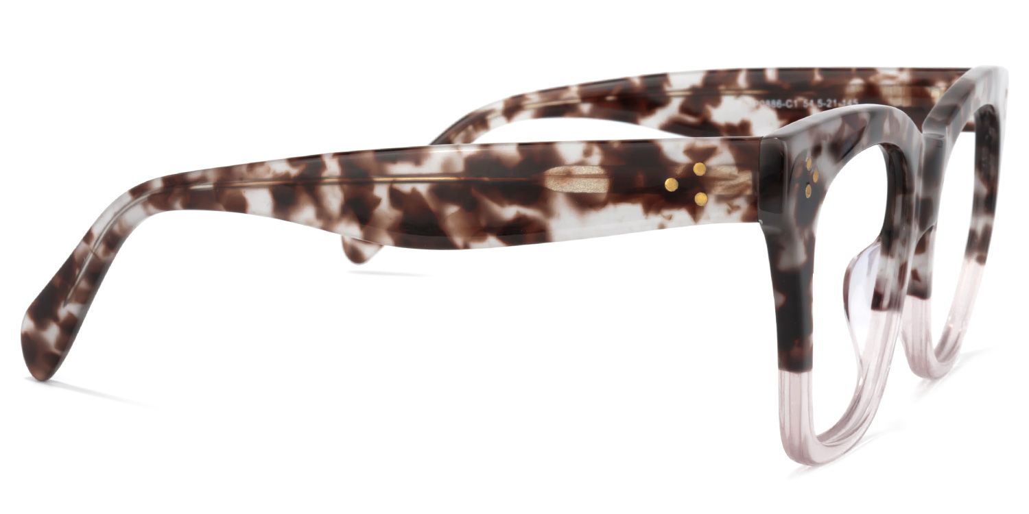 Tandy Hell Tortoise Rechteckige Brille4