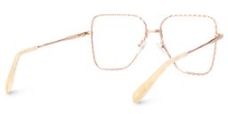 Teri Rosa-Gold Pilot Brille5