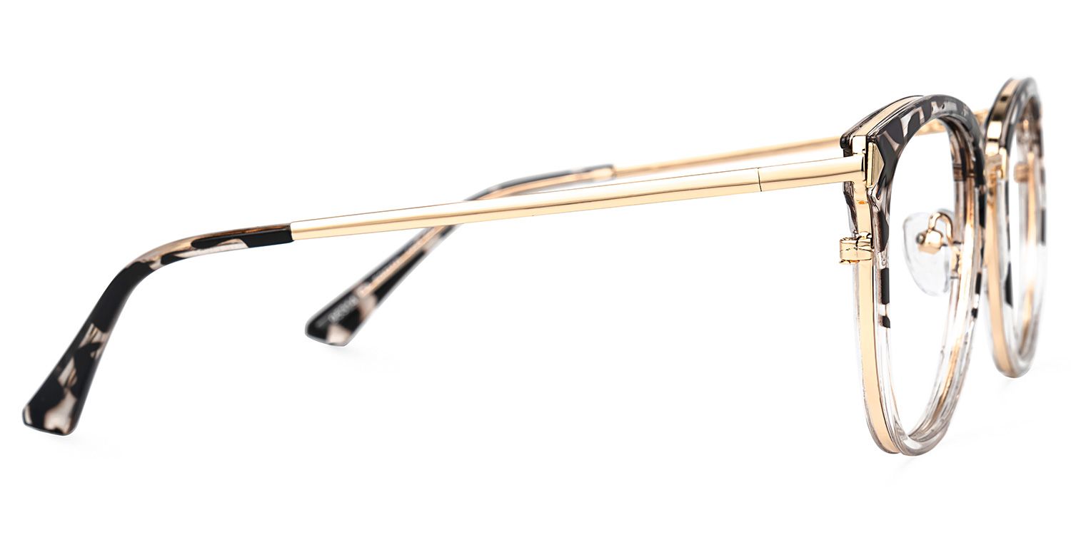 Wendsy Schwarz-Tortoise Browline Brille3