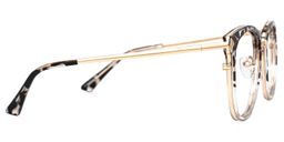 Wendsy Schwarz-Tortoise Browline Brille3