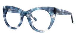 Blake Blau Tortoise Cateye Brille1